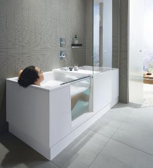 Duravit Shower + Badekar med walk-in funktion.