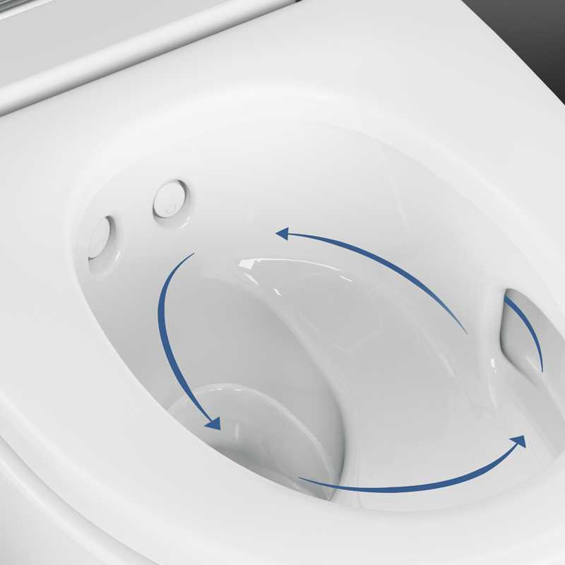 Geberit AquaClean Mera Classic douchetoilet gulvstående.