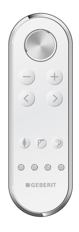 Fjernbetjening til Geberit AquaClean Mera Classic douchetoilet gulvstående: Alpin-hvid