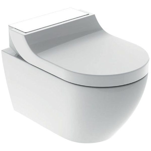 Geberit AquaClean Tuma Comfort bidetsæde med toiletskål.